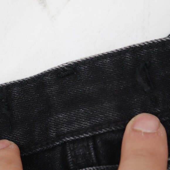 Represent Jeans Mens 30 Repairer Selvedge Vintage Black Ankle Zip Distressed - Picture 15 of 15